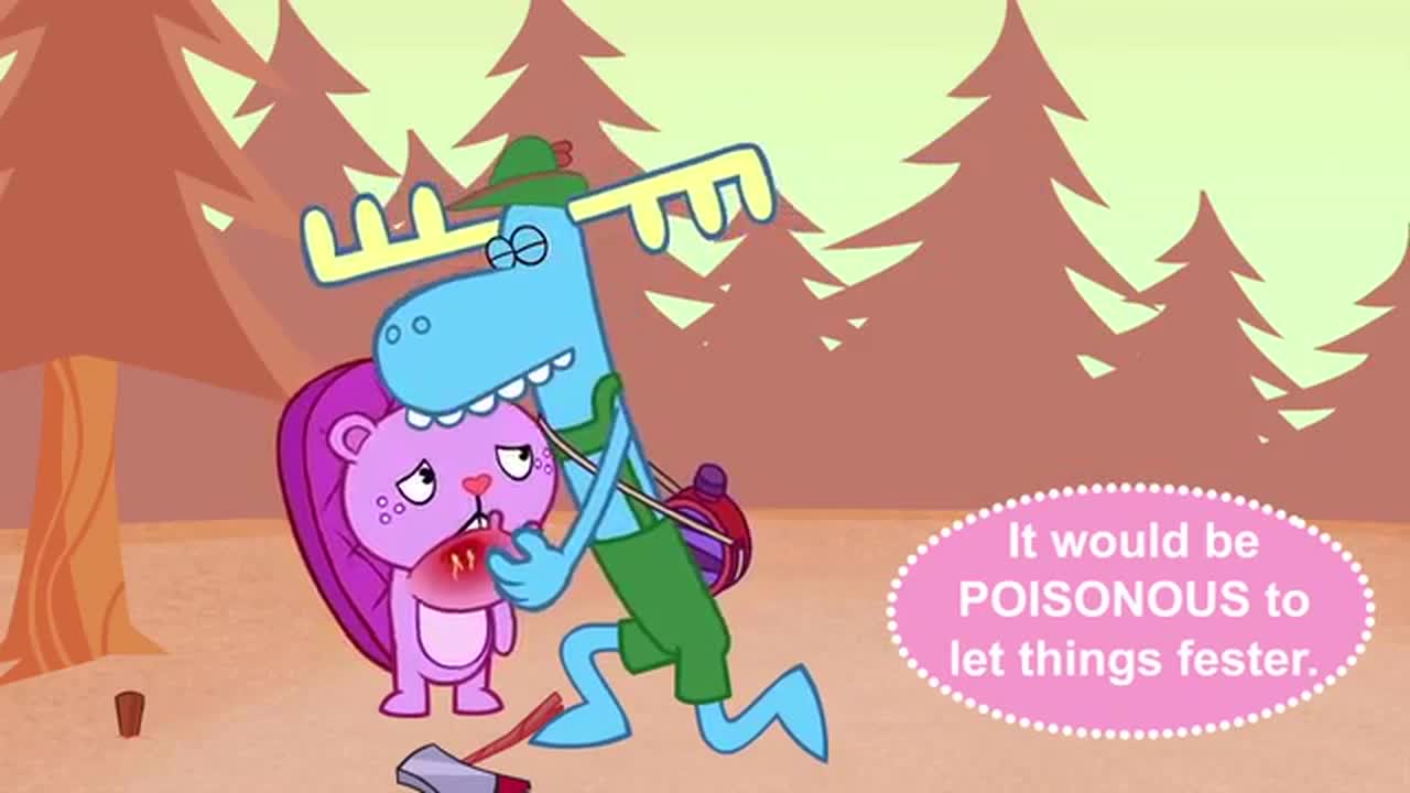 Take a Hike Blurb - Happy Tree Friends - Mondo